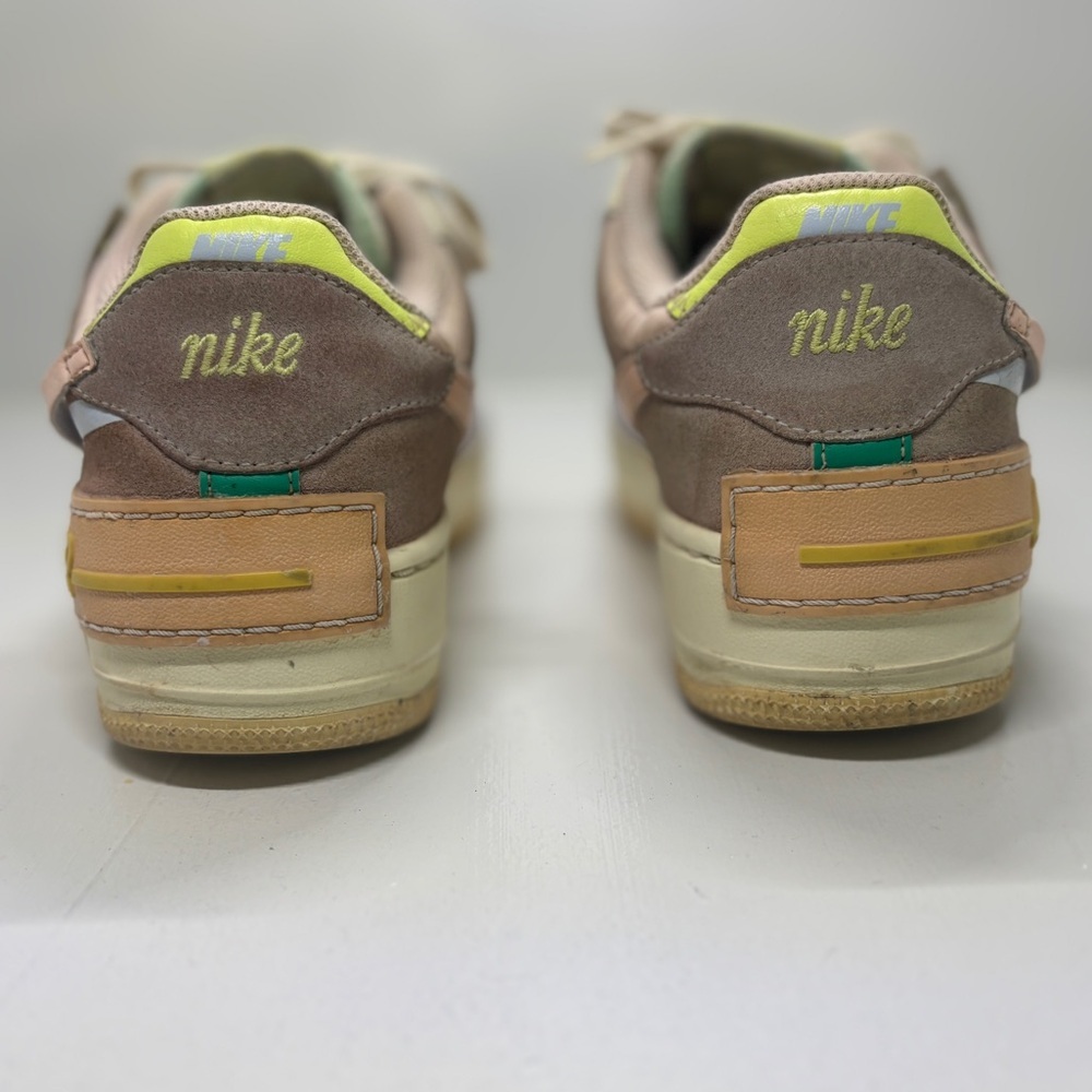 Nike Air Force 1 Shadow Pale Ivory Multi Women’s 8.5 Pastel AF1 Sneakers - Picture 12 of 14